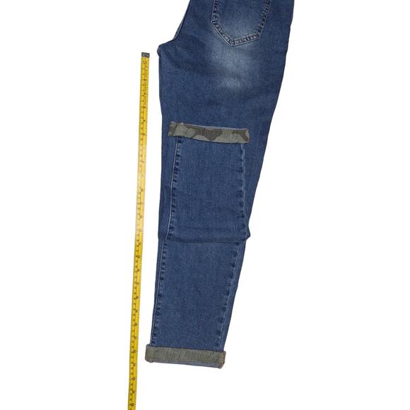 Cotton On Boys Husky Jeans Sz 13-14 | Adjustable Waist, Camouflage Patches, NWT - Picture 5 of 7